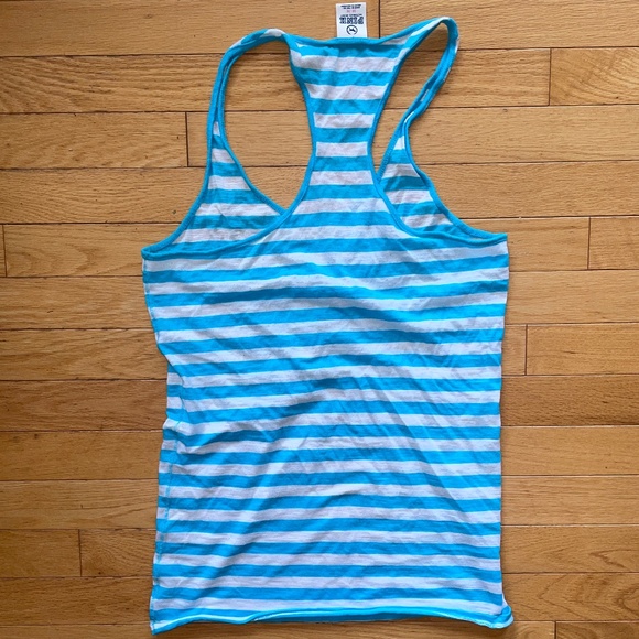 Pink by Victoria's Secret Striped Racerback Tank Top - Picture 4 of 16